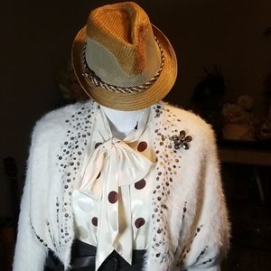 Anthropologie sequin embellished wool blend sweater